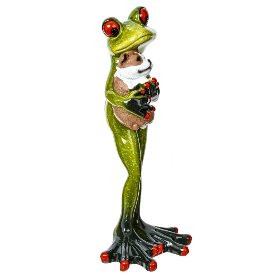 Фигурка декоративная "Лягушка", L7 W5,5 H16 см