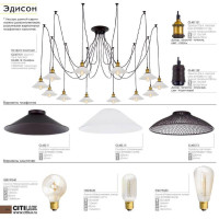 Подвесная люстра Citilux Эдисон CL451121 Подвесная люстра Citilux Эдисон CL451121