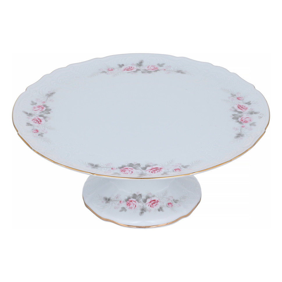 Тортница н/н 32см."Роза серая 5396011" Bernadotte