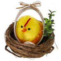 Набор из 2-х изделий декоративных "Гнездо пасхальное" (5,5*5), L11 W6 H6 см