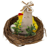 Набор из 2-х изделий декоративных "Гнездо пасхальное" (5,5*5), L11 W6 H6 см