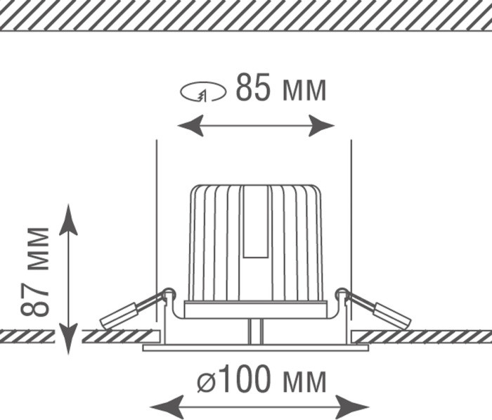 Точечный светильник Basis DL18894R12W1 Donolux