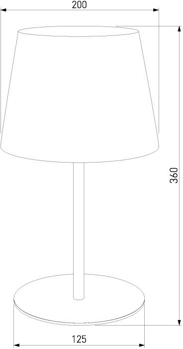 Интерьерная настольная лампа Maja 2936 Maja Black TK Lighting