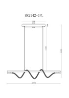 Подвесной светильник Kenneth MR2142-1PL MyFar