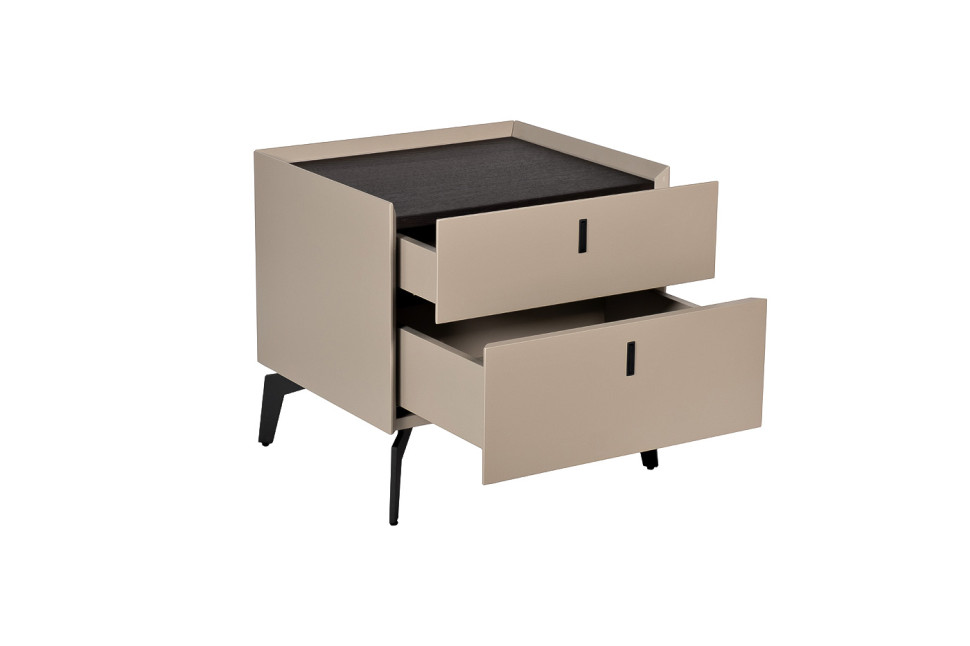 Тумбочка с 2мя ящиками светлая