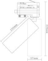 Трековый светильник Rollo DL18895R15W1B Track Donolux