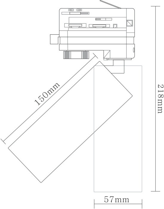 Трековый светильник Rollo DL18895R15W1B Track Donolux