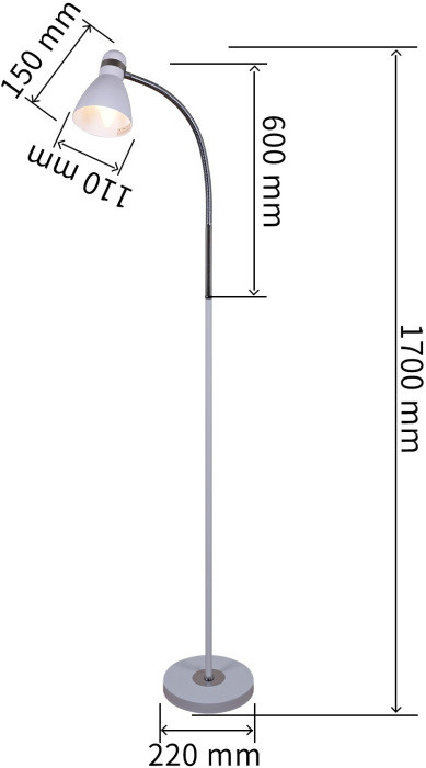 Торшер  03714-0.6-01 BK Reluce