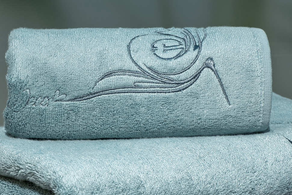 Полотенце "Лирика" 70*140 голубое