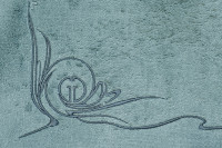 Полотенце "Лирика" 70*140 голубое