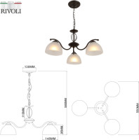 Подвесная люстра Jackeline 9141-303 Rivoli