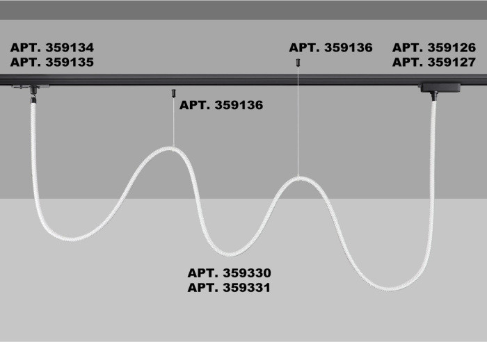 Гибкий неон Ramo 359330 Novotech