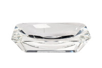 Мыльница стеклянная прозрачная