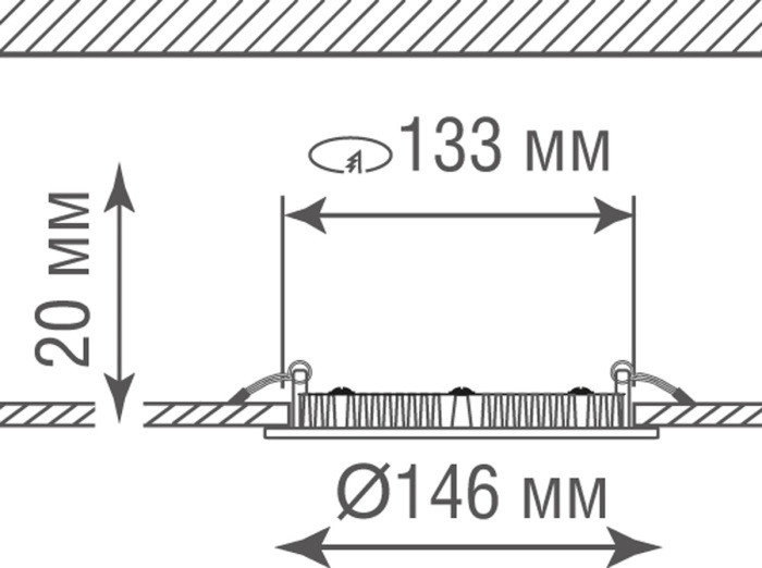 Точечный светильник City DL18453R9W1W Donolux