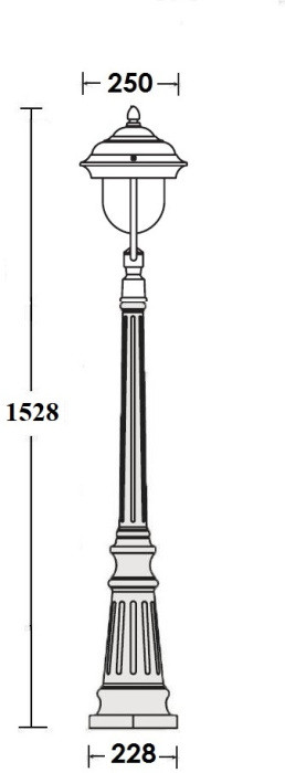 Наземный фонарь MADRID 84311 Bl Oasis Light