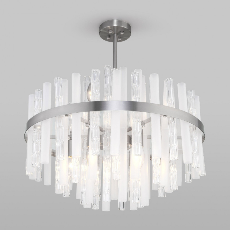 Потолочная люстра Hollis 367/9 Smart никель Bogate's