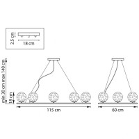 Подвесная люстра Lightstar Bari 815283 Подвесная люстра Lightstar Bari 815283