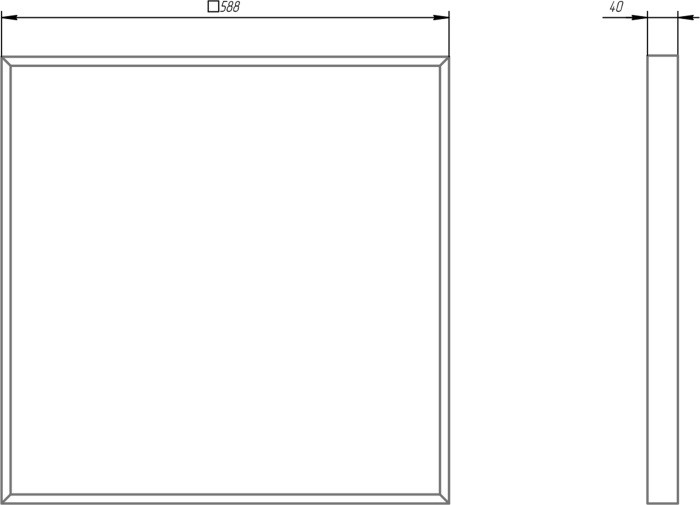 Светодиодная панель  SPO-940-9-40K-038 ЭРА