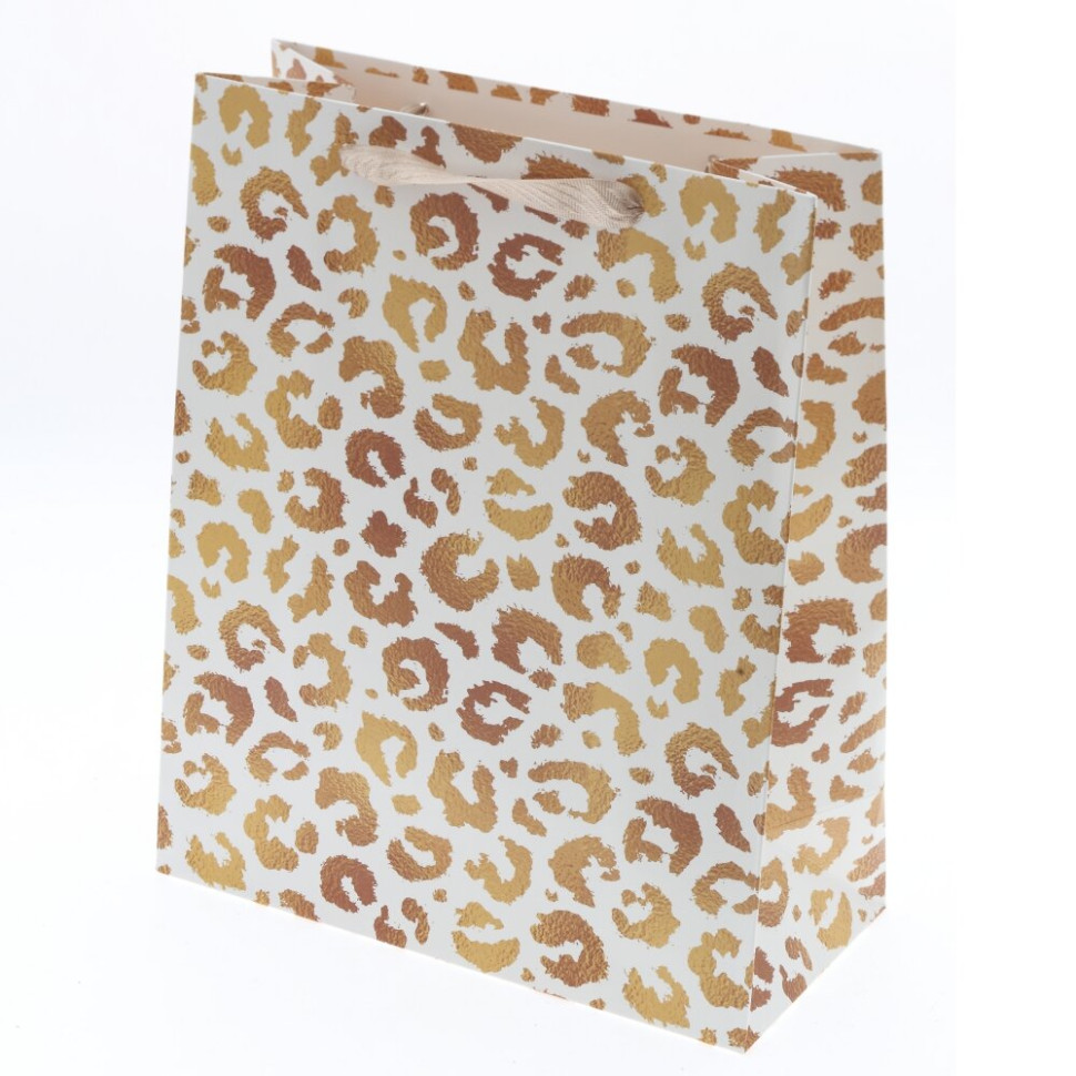 Пакет подарочный M (бумага 230г/м2, блок микс 12шт), L26 W10 H32 см, 4в.