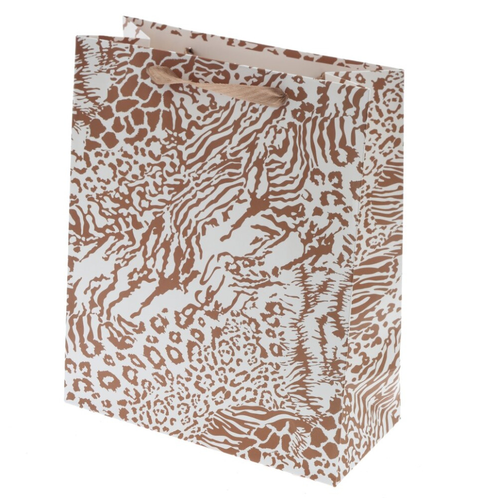 Пакет подарочный M (бумага 230г/м2, блок микс 12шт), L26 W10 H32 см, 4в.