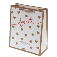 Пакет подарочный M (бумага 230г/м2, блок микс 12шт), L26 W10 H32 см, 4в.