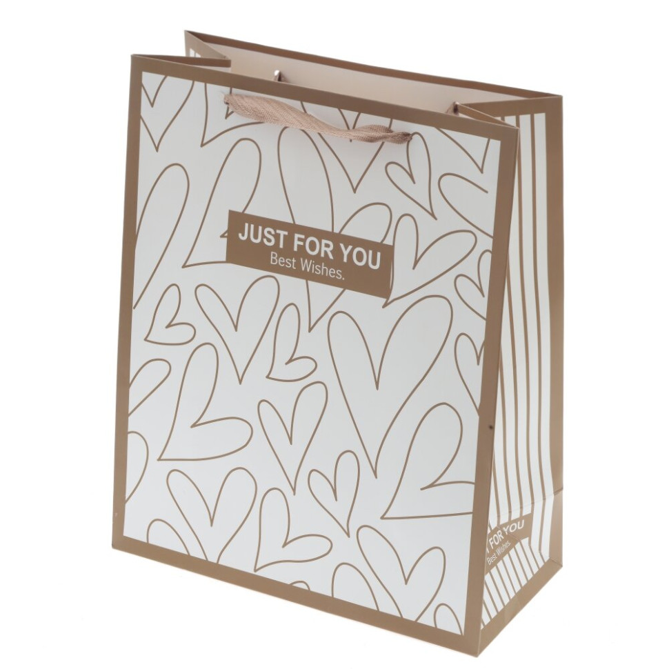 Пакет подарочный M (бумага 230г/м2, блок микс 12шт), L26 W10 H32 см, 4в.