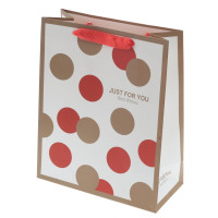 Пакет подарочный M (бумага 230г/м2, блок микс 12шт), L26 W10 H32 см, 4в.