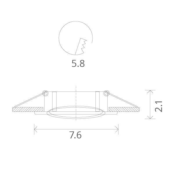 Точечный светильник Basic A2103PL-1CC Arte Lamp