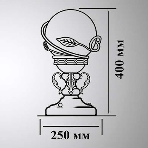 Наземный фонарь Галактика 23-002-ЧЗ Кузнечное дело