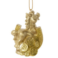 Фигурка декоративная подвесная"Лошадка", L5 W3 H7,5 см, 2в.