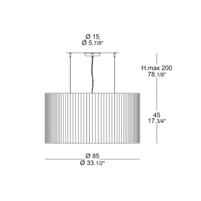 Подвесной светильник REGENCY 0103098053602 Leucos