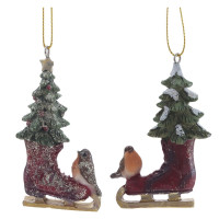 Изделие декоративное подвесное "Конек", L4,5 W3,5 H8 см, 2в.