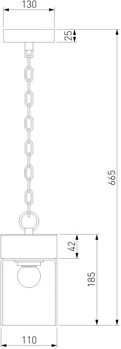 Уличный светильник подвесной Atrani 35085/H черный Elektrostandard