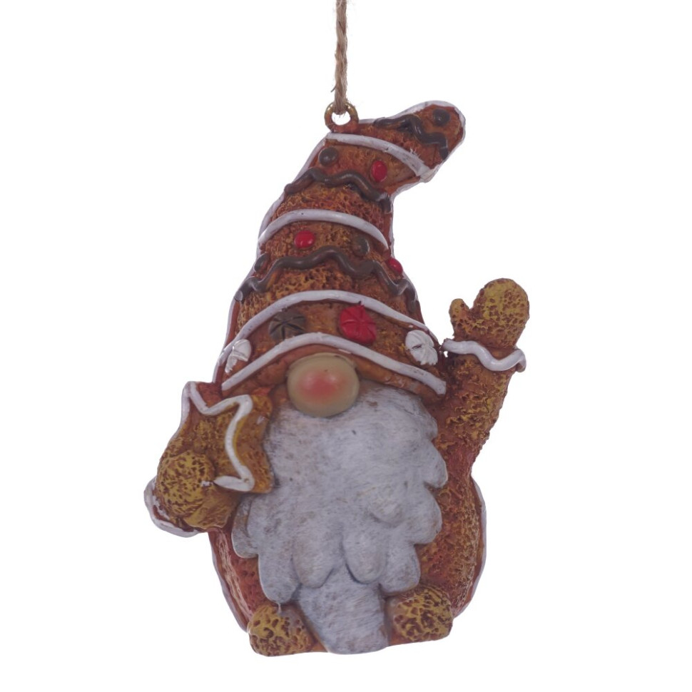 Фигурка декоративная подвесная "Гном",  L5 W3,5 H7 см, 2в.