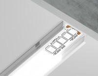 Профиль для светодиодной ленты Illumination GP1700WH Ambrella Профиль для светодиодной ленты Illumination GP1700WH Ambrella