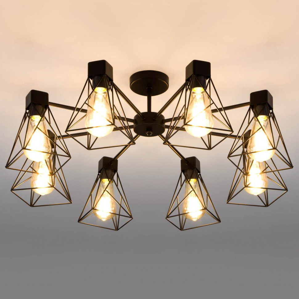 Потолочная люстра Eurosvet 70107/8 черный