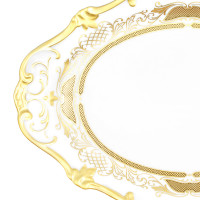 Блюдо овальное 24см."Симфония золотая"