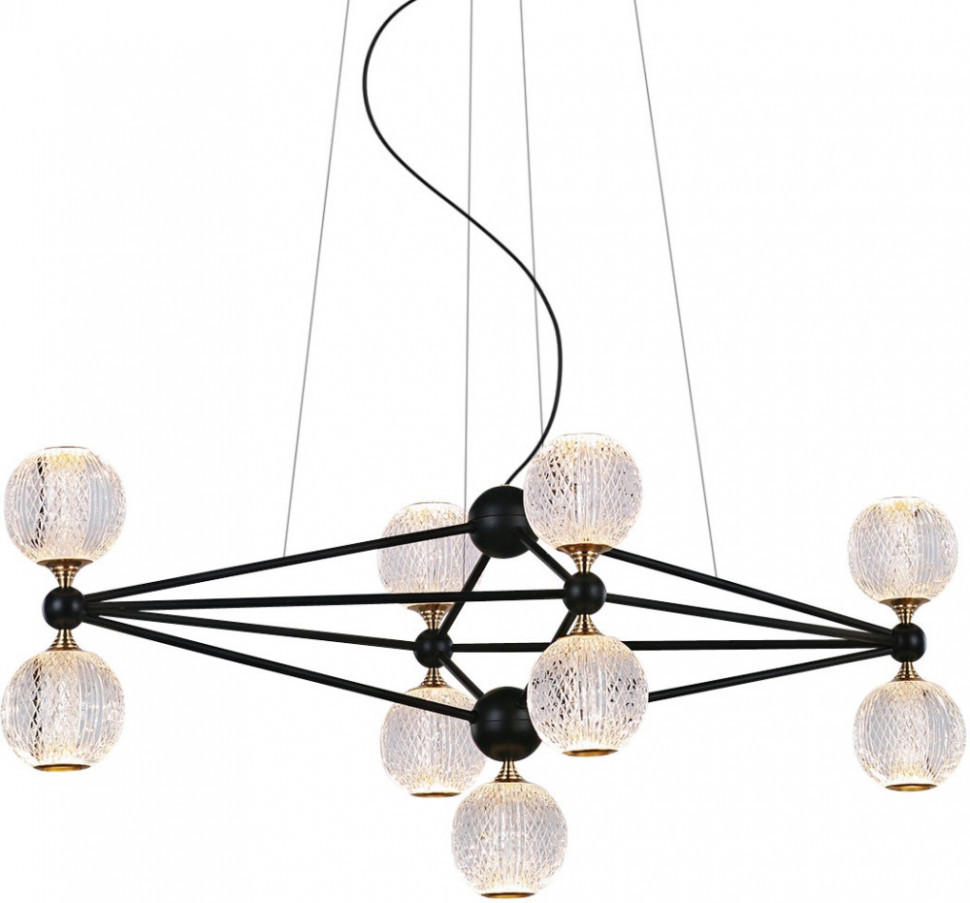 Подвесная люстра Elliot Diamante MD20022005-9B black/chrome DeLight Collection