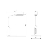 Настольная лампа Eurosvet Soft 80503/1 белый