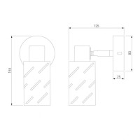 Спот Eurosvet Fente 20090/1 белый/хром