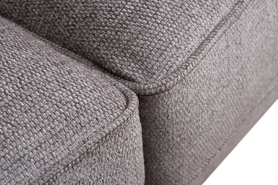 Диван Madrid Memory трехместный шенилл коричневый с кантом