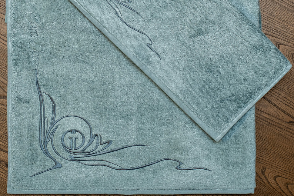 Полотенце "Лирика" 50*90 голубое