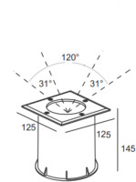 Встраиваемый светильник уличный 12688 SS Oasis Light Встраиваемый светильник уличный 12688 SS Oasis Light