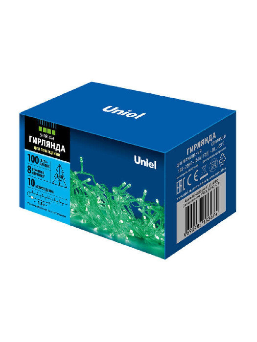 Гирлянда ULD-S1000-100/DTA GREEN IP20 Uniel