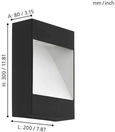 Настенный светильник уличный Manfria 98095 Eglo