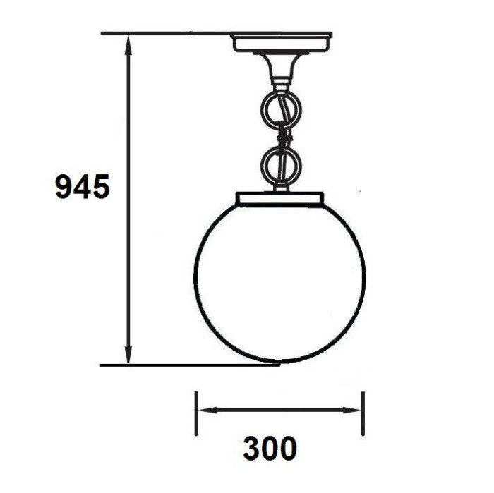 Уличный светильник подвесной  88205L Bl Oasis Light