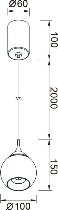 Подвесной светильник Drop 8891 Mantra
