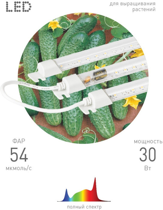 Светильник для растений  FITO-3х10W-LINE-Ra90 ЭРА