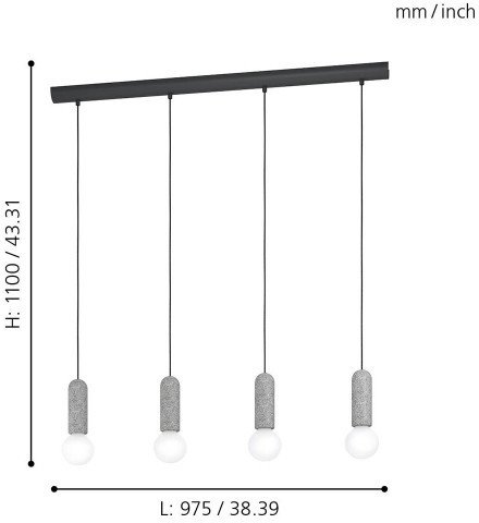 Подвесной светильник Giaconecchia 39832 Eglo