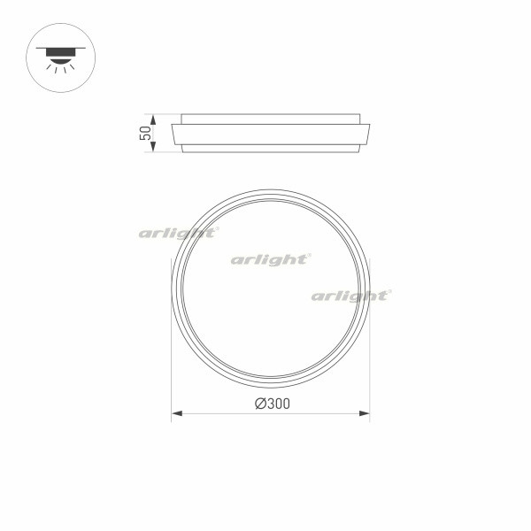 Потолочный светильник уличный GIRO 032425 Arlight